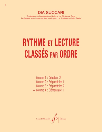 Rythme et lecture classés par ordre. Volume 4 Visual